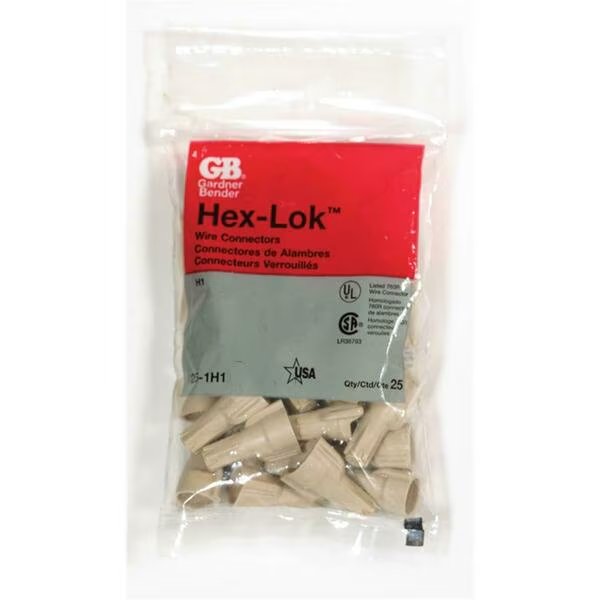 Hex Lock Wiregard Wire Connctors, Blue, Power Products, Mfr#: 3203858